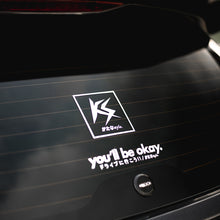 Load image into Gallery viewer, KS BLOCK DECAL (WHITE)