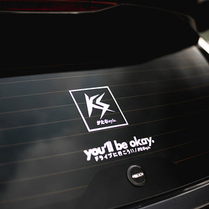 KS BLOCK DECAL (WHITE)