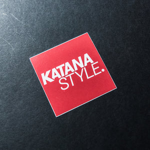 KATANA STYLE S3 BOX STICKER (RED)